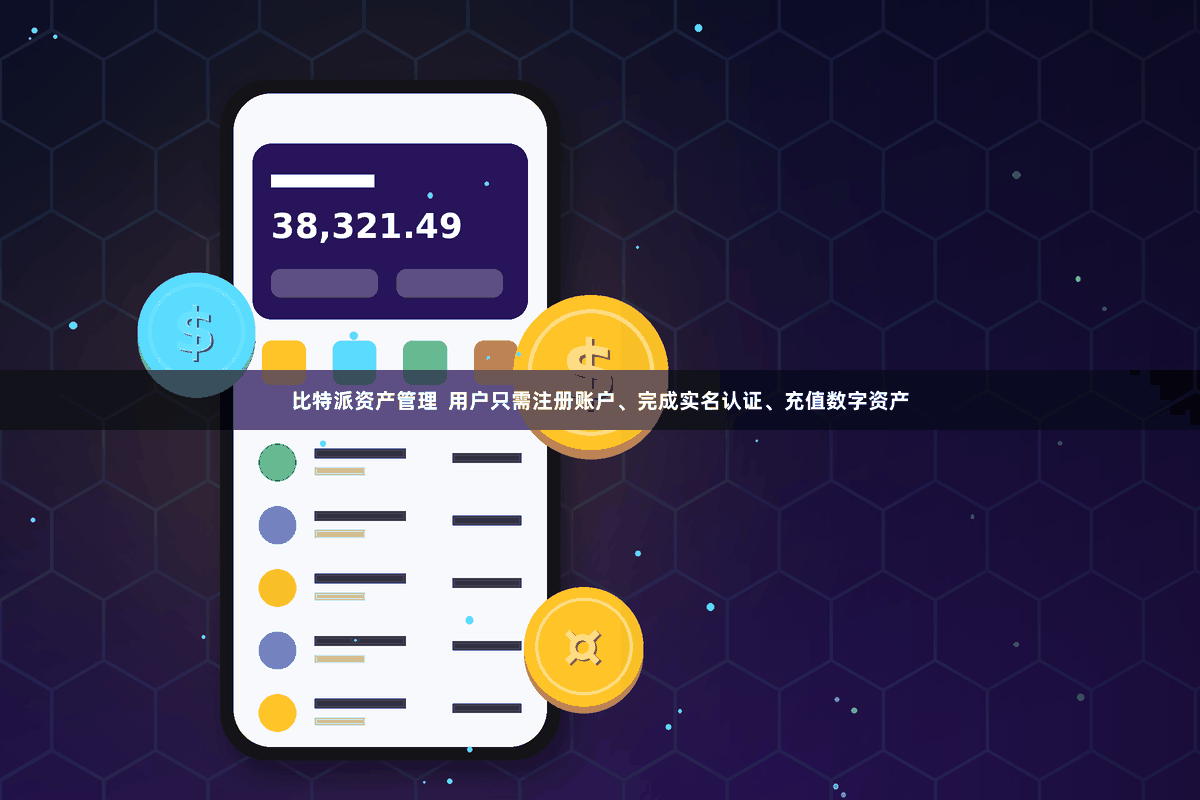 比特派资产管理 用户只需注册账户、完成实名认证、充值数字资产